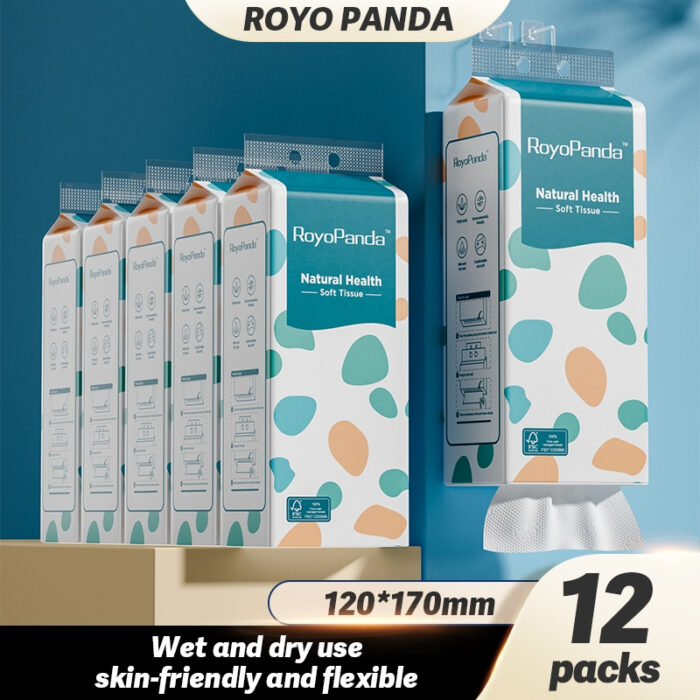 [New user benefits]【12 Packs】RoyoPanda Hanging Tissue Tissue Gantung Tisu Gantung Viral Tisu Viral Facial Tissue Tissue Paper 120*170mm 2760