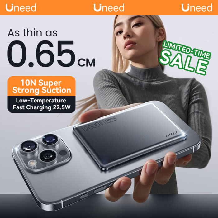 Powerbank Magnetik Ultra-Nipis 12000mAh – Cas Pantas PD22.5W + Tanpa Wayar ⚠️ Hanya 50 Unit Setiap Hari – Siapa Cepat, Dia Dapat!