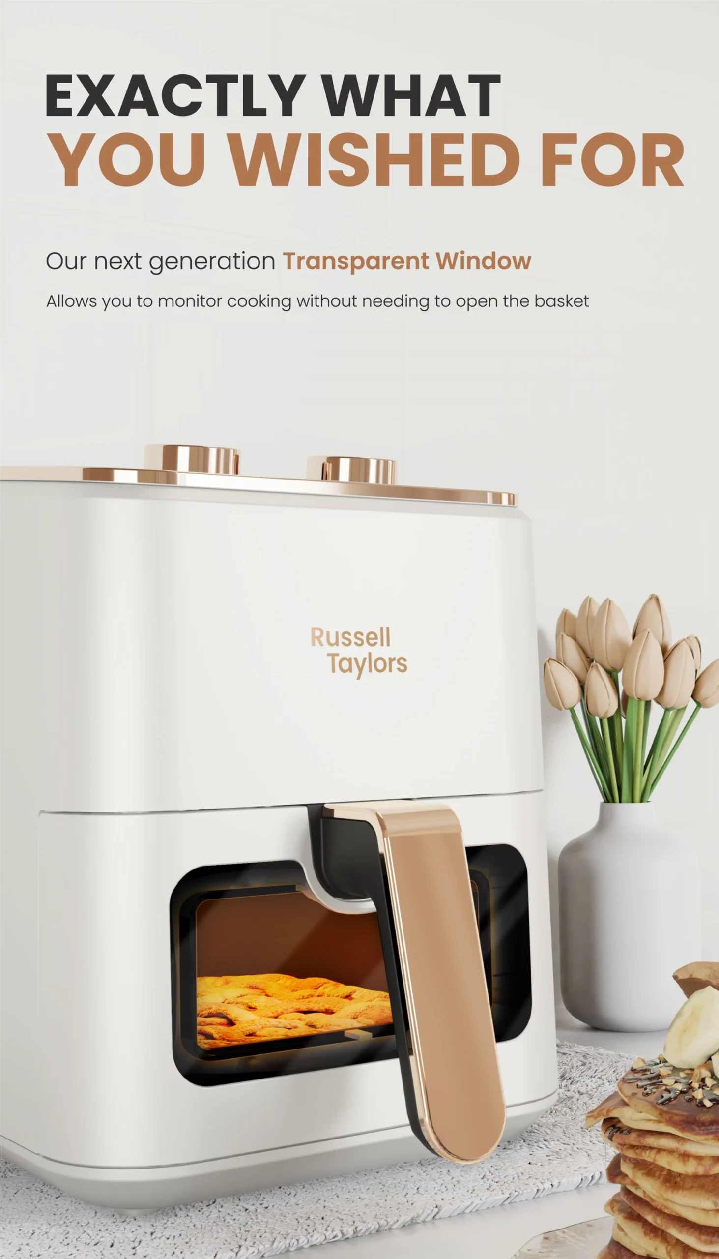 Russell Taylors 3D Visible Window Air Fryer Large (4.5L) Z3