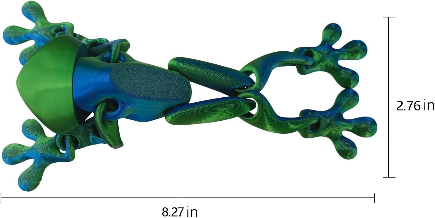 🐸✨2025 Trending 3D Magnetic Frog Figurine with Movable Joints. Fun Decorative Fridge Magnet. Perfect for Cabinet.