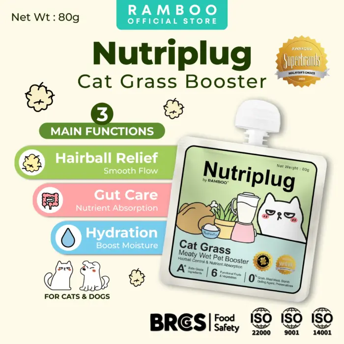 𝐍𝐔𝐓𝐑𝐈𝐏𝐋𝐔𝐆 – 𝐂𝐀𝐓 𝐆𝐑𝐀𝐒𝐒 𝐌𝐄𝐀𝐓𝐘 𝐖𝐄𝐓 𝐁𝐎𝐎𝐒𝐓𝐄𝐑