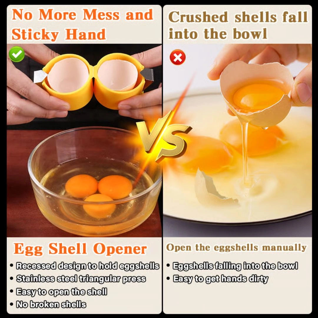 ⭐ Egg Shell Opener – Crack Eggs Perfectly in 1 Second (Buy 1 Get 1 FREE)