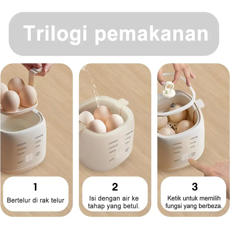 Perfect Eggs, Every Single Time. SIMMO Smart Egg Steamer — Only S$3.90